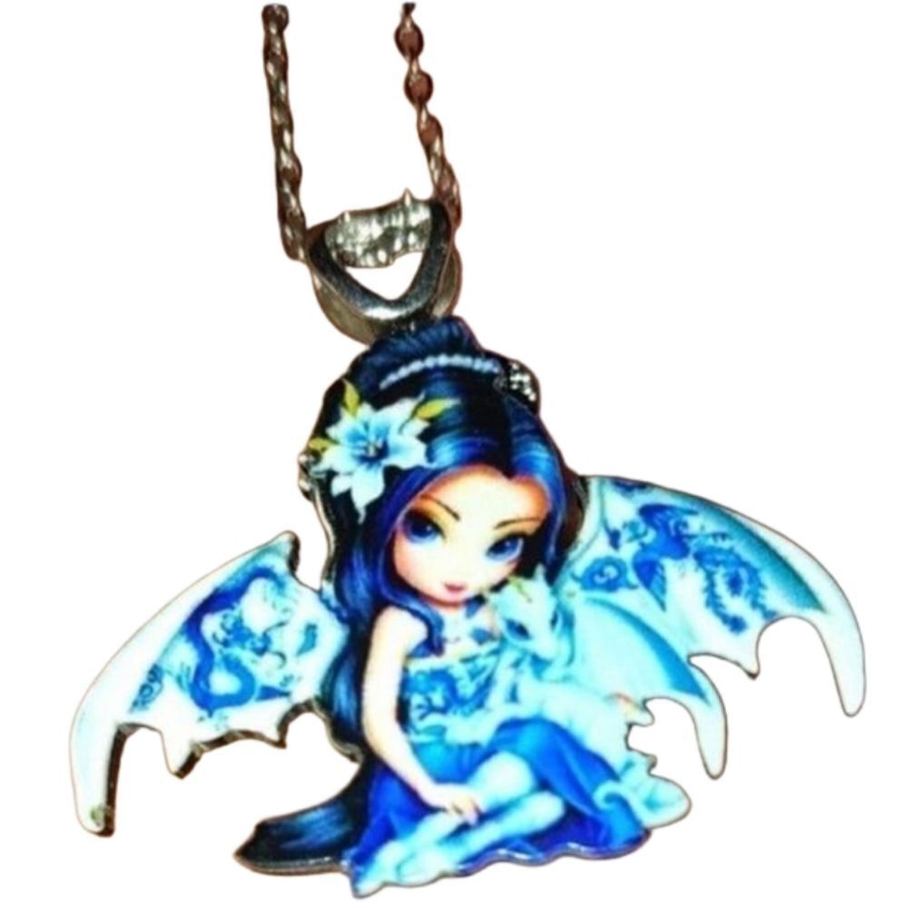 Trendy cartoon anime pendant necklace